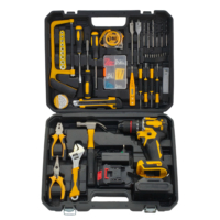 Ensemble de perceuse sans fil 21V, outil électrique fiable à moteur sans balais avec double batterie et charge rapide