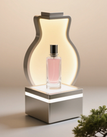Support d'affichage en acrylique éclairé par LED personnalisé, support à haute transparence pour l'exposition de parfums et de produits électroniques