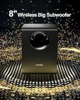   Système de barre de son Dolby Atmos 7.1.4 |   Puissance de 740 W, caisson de basses sans fil de 8 pouces, 360 °   Audio spatial pour téléviseur.