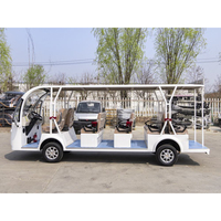 Autobús Turístico Eléctrico, Vehículo de Más de 8 Plazas, Carro de Turismo con Techo Abierto y Batería para Zoológico, Villa, Atracción Turística