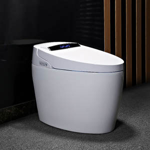Toilette intelligente domestique entièrement automatique à siphon thermique instantané électrique avec télécommande pour WC et siège de salle de bain - Product Image 1