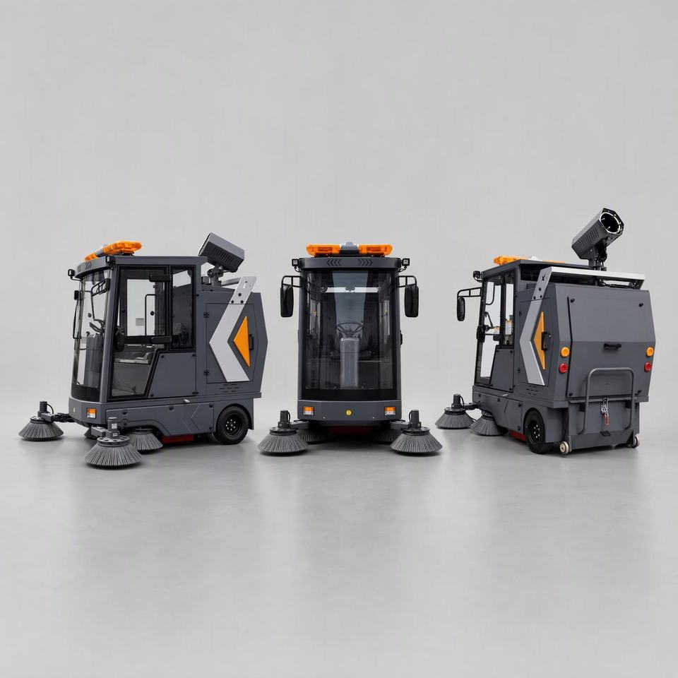 Heavy Duty Ride-On Self-Propelled Cleaning Machine Fog Cannon Water ...