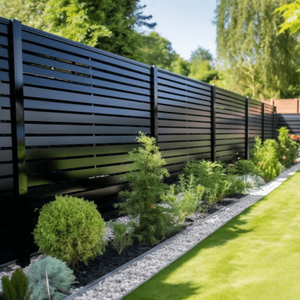 Clôture horizontale en aluminium à lattes pour l'exportation professionnelle, destinée aux projets de développement <span class=keywords><strong>immobilier</strong></span> mondial - Product Image 1