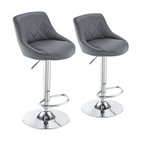 Chaises de bar pivotantes et réglables pour îlot de cuisine, tabourets de bar à dossier haut pour comptoir de petit-déjeuner, chaise haute moderne pour restaurant et bistro