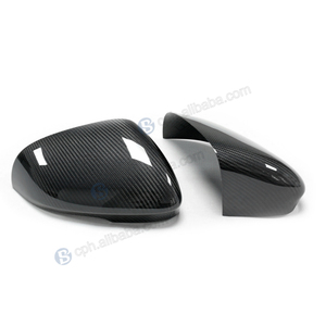 BENSNEES nueva cubierta de espejo de fibra de carbono para <span class=keywords><strong>Jaguar</strong></span> XE XF XJ XEL XFL tipo de pasta Exterior puerta lateral retrovisor piezas de repuesto de coche - Product Image 6