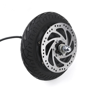 Roue de scooter électrique arrière avec frein à disque, moteur sans balais, 8 pouces, 24V/36V/48V, 350W/500W - Product Image 1