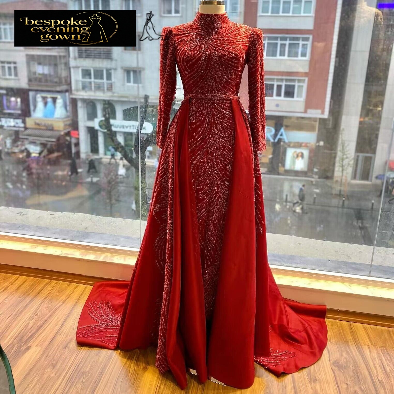 wedding dress red guest