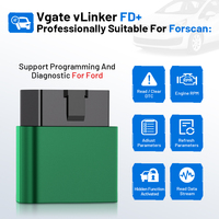 Vgate VLinker FD+ (BLE4.0) Forscan Bluetooth/WiFi OBD2 Adapter Pemindai BLE untuk IOS Android