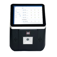 Innovación Sistema POS con pantalla táctil de 8 pulgadas Supermercado 1D 2D Comprobador de precios Código QR manos libres Escáner de código de barras de escritorio Función SDK