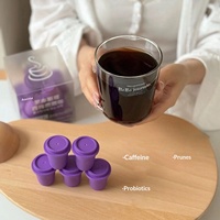 Café instantané concentré saveur prune en capsules, petit format, pour la perte de poids, saveur fruitée, Americano purifiant pour le transit intestinal