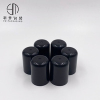 Support noir pour bouteille en verre, 10 pièces, boule à bille, plastique noir, bouteille en verre, essentiel, 18mm