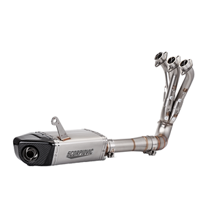 Nouveaux systèmes d'échappement complets pour <span class=keywords><strong>moto</strong></span>, tuyau en fibre de carbone, silencieux à enfiler pour <span class=keywords><strong>Yamaha</strong></span> MT09 FZ09 Tracer 9 GT XSR900 2021-<span class=keywords><strong>2023</strong></span> - Product Image 1