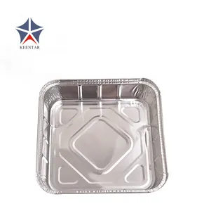 9" Aluminum Foil With Lids Square Aluminum Food Packaging