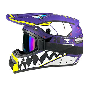 산악 자전거 고글 3종 세트가 포함된 오프로드 헬멧, 풀페이스 폭스 레이싱 헬멧 - Product Image 4