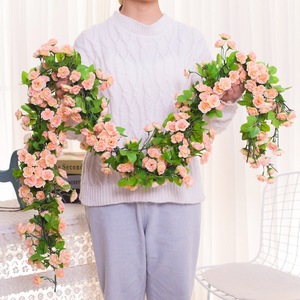 Guirlandes de roses artificielles Baoshi en soie pour paniers suspendus, décorations d'arche, utilisation intérieure et extérieure - Product Image 1