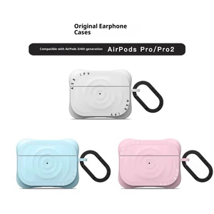Funda Protectora para Auriculares con Grabado de Patrón de Ondas, Compatible con Pro <span class=keywords><strong>2</strong></span>, 3 y 4.ª Generación, para Auriculares Inalámbricos - Product Image 2