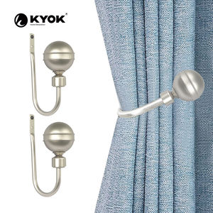 Ganchos para Cortinas KYOK Clásicos de Latón Antiguo - Sujetadores de Cortinas de Metal Duraderos de Fácil Instalación - Product Image 2