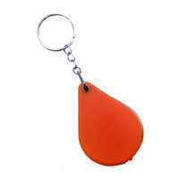 Loupe de lecture LARREX compacte et portable 10X en acrylique noir avec porte-clés, lentille pliable de 28 mm