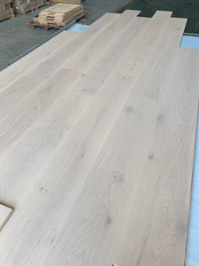 Suelo de Parqué de Madera de Roble Blanco Europeo, Multicapa, con Acabado UV Cepillado Blanco, <span class=keywords><strong>para</strong></span> Decoración de Interiores - Product Image 3