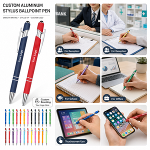 Wholesale Aluminum Stylus <b>Ballpoint</b> <b>Pen</b> Custom Logo Soft Touch Metal <b>Pen</b> For Advertising Marketing And Corporate Giveaways Bulk - Product Image 3