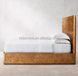 Amerikanisches Modernes Doppelbett aus Massiver Eiche mit Baumrinden-Design, Schlafzimmer-Set mit Weichbett - Product Image 2