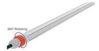 Éclairage pour poulailler, LED T8 4 pieds 18W IP67 sans scintillement, gradation 0-100%, rouge + blanc 2700K-6500K