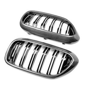 Parrilla Delantera de Fibra de Carbono con Doble Entrada de Aire para BMW Serie 5 G30 F90 M5 2017-2019 530i 540i M550i - Product Image 4