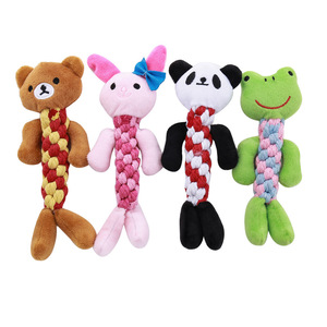 Jouets à mâcher pour chiens de haute qualité, écologiques, mignons, en forme d'animaux, indestructibles, vente en gros, fournitures pour animaux de compagnie en peluche personnalisées - Product Image 5