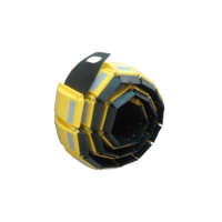 Ralentisseur de circulation pliable en PVC durable LB-SB06, réfléchissant, pour la sécurité routière