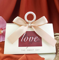 Boîte cadeau triangulaire en papier de haute qualité, matériaux recyclés pour les aliments pour bébés, les nouilles, les invitations de mariage - Boîte de rangement créative