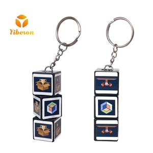 Cubo mágico giratorio con logotipo de diseño personalizado, cubo mágico de lectura con pegatina - Product Image 1