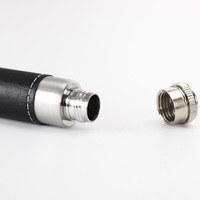 Tube à vin portable en cuir de style européen et américain, 45 ml, en acier inoxydable, pour le stockage des cigares
