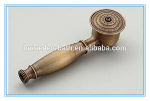 Pomme de douche à main en laiton, design traditionnel antique, haute pression, économie d'eau, utilisation hôtelière, pomme de douche à effet pluie, robinet de salle de bain - Product Image 3
