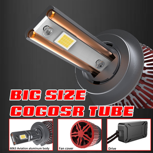 220w 22000 Lumen H7 H11 H13 9005 9006 H4 Voiture Led Phare Ampoule 6000k Haute Vitesse Silencieux Ventilateur De Refroidissement - Product Image 5