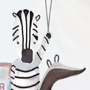 للبيع بالجملة ورق حائط بتصميم جديد لفنون الحائط على شكل حيوان ، ورق حائط لوقت اللعب ، ديكور منزلي ، ديكور جداري لغرف الأطفال - Product Image 3