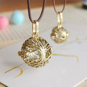 Arbre de vie rétro peut ouvrir femmes enceintes éducation du fœtus chaîne de pull aromathérapie huile essentielle diffuseur de parfum collier - Product Image 6