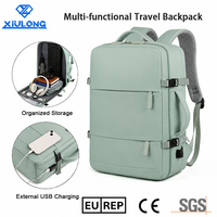 Tas Ransel Wanita Multifungsi Ringan dengan Port USB Eksternal untuk Pengisian Daya, Kapasitas Penyimpanan Besar, Tas Ransel Perjalanan