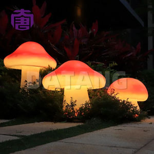 Luz LED 3D con forma de hongo personalizada IP65 para festivales al aire libre, diseño de resina de PVC y fibra de vidrio para iluminación de jardín en Navidad y Diwali. - Product Image 3