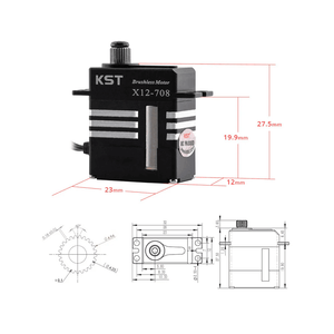 Motor sin Escobillas KST X12-708, 9.3KG de Potencia, Servos Ciclísticos Rápidos de 380/420/450, para Helicópteros y Aviones RC - Product Image 3