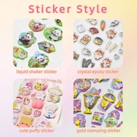 Autocollants décoratifs 3D stéréoscopiques étanches personnalisables pour coque de téléphone, motif dessin animé mignon de fille, anti-stress pour enfants