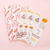 Papel para Envolver Alimentos, Biodegradable, Recubierto de PE, Resistente a la Grasa, con Logotipo Personalizado, para Sándwiches, Hamburguesas, Restaurantes, Sushi, Galletas