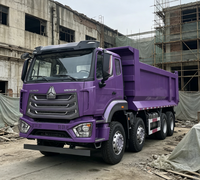Truk Tambang HOWO 8X4 Bekas Murah Mesin Weichai 371HP Standar Euro II Untuk Ekspor Pasar Afrika