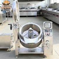Marmite de cuisson sous vide électrique/gaz de 100L à 600L avec agitation planétaire et contrôle hydraulique automatique pour l'industrie alimentaire