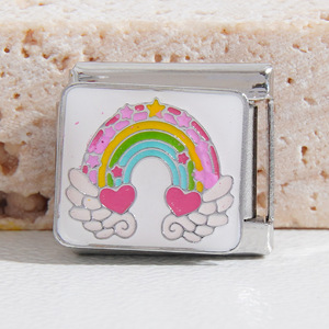 Stainless Steel Modular Bracelet Charms Heart Pattern Unisex Jewelry Gift Accessory Chain Valentine's Day Theme - Product Image 4