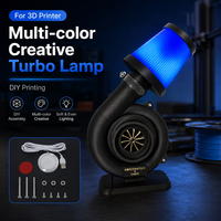 Kit de lampe Turbo DIY pour projets d'impression 3D, lumière LED créative de bureau alimentée par USB 5V 2W avec interrupteur pour la décoration de bureau des créateurs