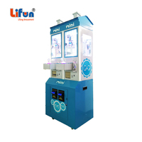 Machine de jeu d'arcade LiFun LF-TC08 Mini Claw Crane pour 2 joueurs, en métal et verre trempé, garantie 12 mois