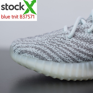 drop shipping yeezy 350 v2 blue tint tnit sport shoes yezi running jogger sneakers for unisex with logo & boxes