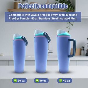 Couvre-bouteille anti-fuite Owala FreeSip Sway, joint en silicone de remplacement et bouchon anti-déversement pour les gobelets Owala promotionnels de 30 oz et 40 oz - Product Image 3