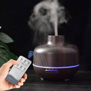 Diffuseur d'arômes créatif en bois grainé 0,5L avec lumière LED, humidificateur et purificateur d'air pour la maison et le bureau - Product Image 2