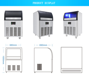 100kg Mejor precio Automático Comercial Clear Crescent <span class=keywords><strong>Ice</strong></span> MachineAbout 200lb Día - Product Image 4